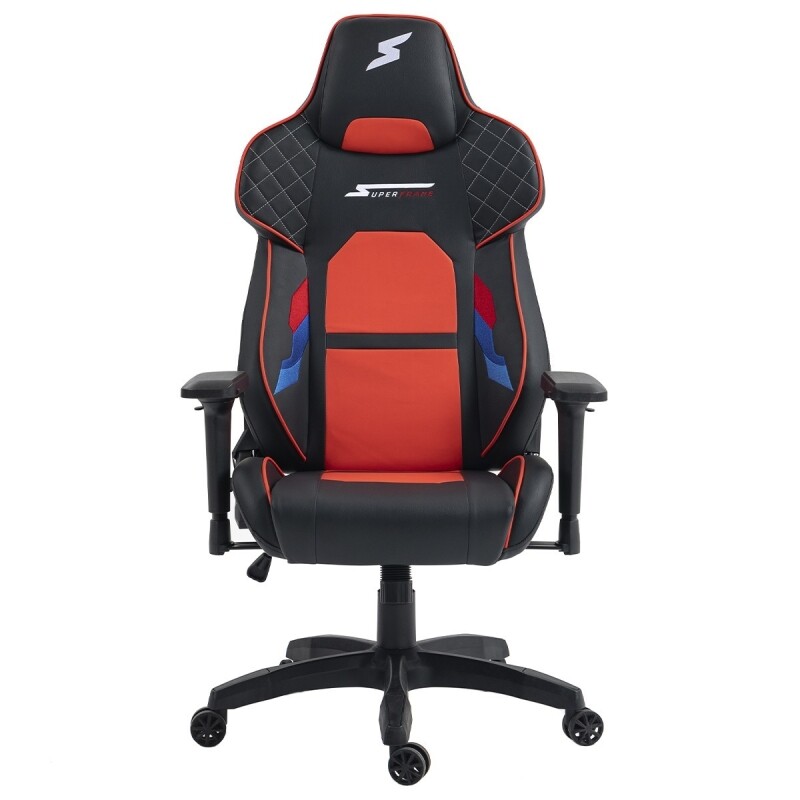 Cadeira Gamer SuperFrame Nitro Reclinável 4D Preto e Vermelho CSF-NITRO