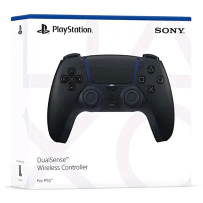 Dê uma olhada em Controle PS5 Preto sem fio (Dualsense) - Sony