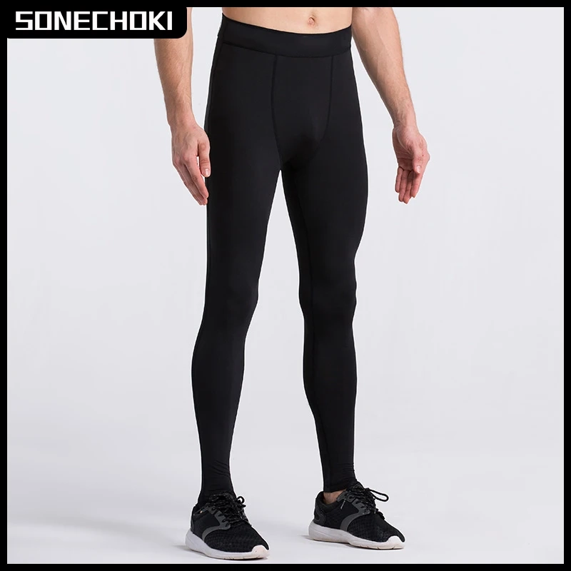 Calça Leggings ginástica de compressão para homens - Calça de treinamento es