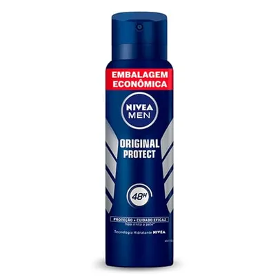 (REC) NIVEA MEN Desodorante Antitranspirante Aerossol Original Protect 200ml - Proteção eficaz de 48 horas contra suor e mau odor