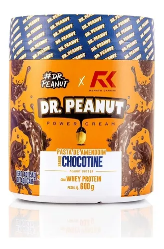 Suplemento DR PEANUT Pasta de amendoim sabor Chocotine em pote de 600g