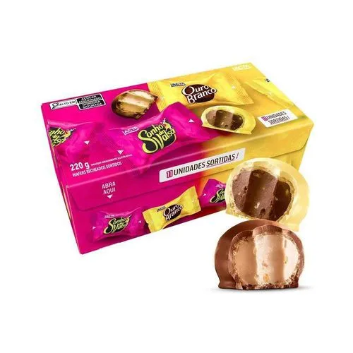 [Leve 6/ Cada R$ 9 ]Caixa de Bombons Sonho de Valsa e Ouro Branco Sortidos 220g