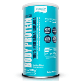 Body Protein Isolada Zero Carbo 450g Equaliv sem Sabor