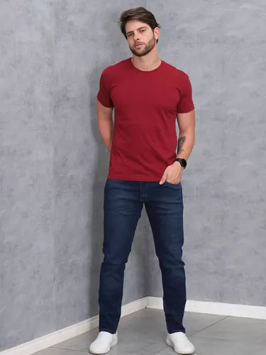 Calça Jeans Masculina Moda Casual Tradicional Alta Qualidade