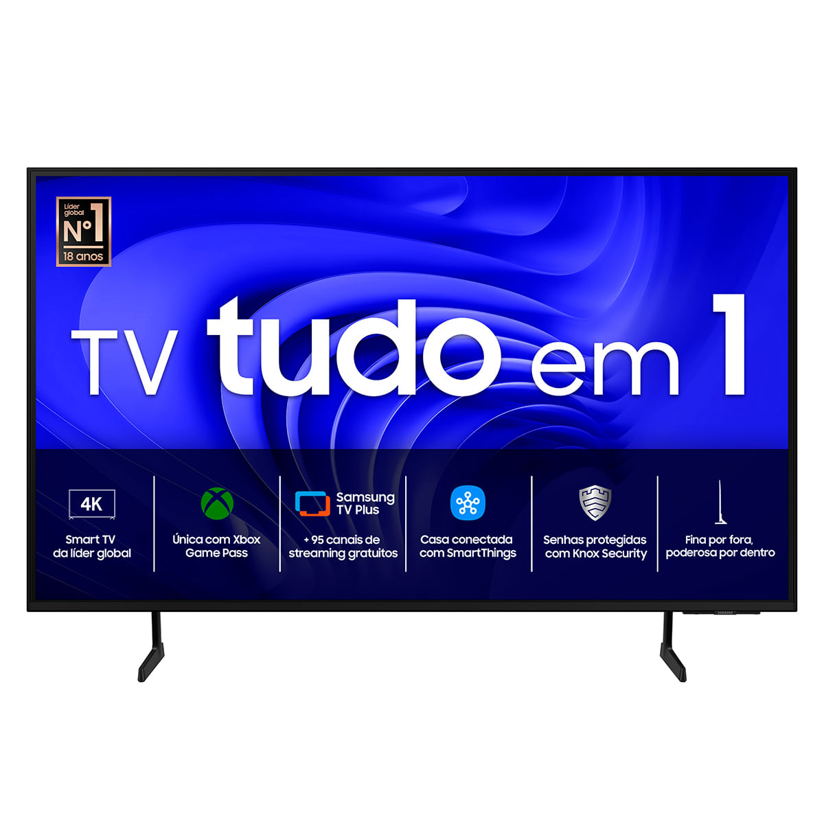 Smart TV 50" 4K Samsung LED Crystal 4K Gaming Hub AI Energy Mode Alexa - 50DU7700