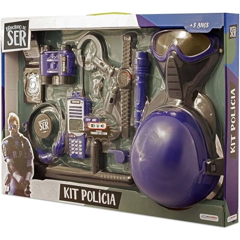 Kit Brincando de Ser Policia Multikids - BR965