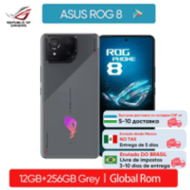 Smartphone ASUS ROG Phone 8 com Snapdragon 8, 5G e Tela de 6,78" com 165Hz