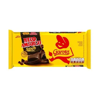 [Leve 3] Barra de Chocolate Meio Amargo Garoto 80g e outros sabores na descrição