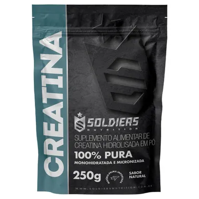 [app] Creatina Monohidratada 250g - 100% Pura Importada - Soldiers Nutrition