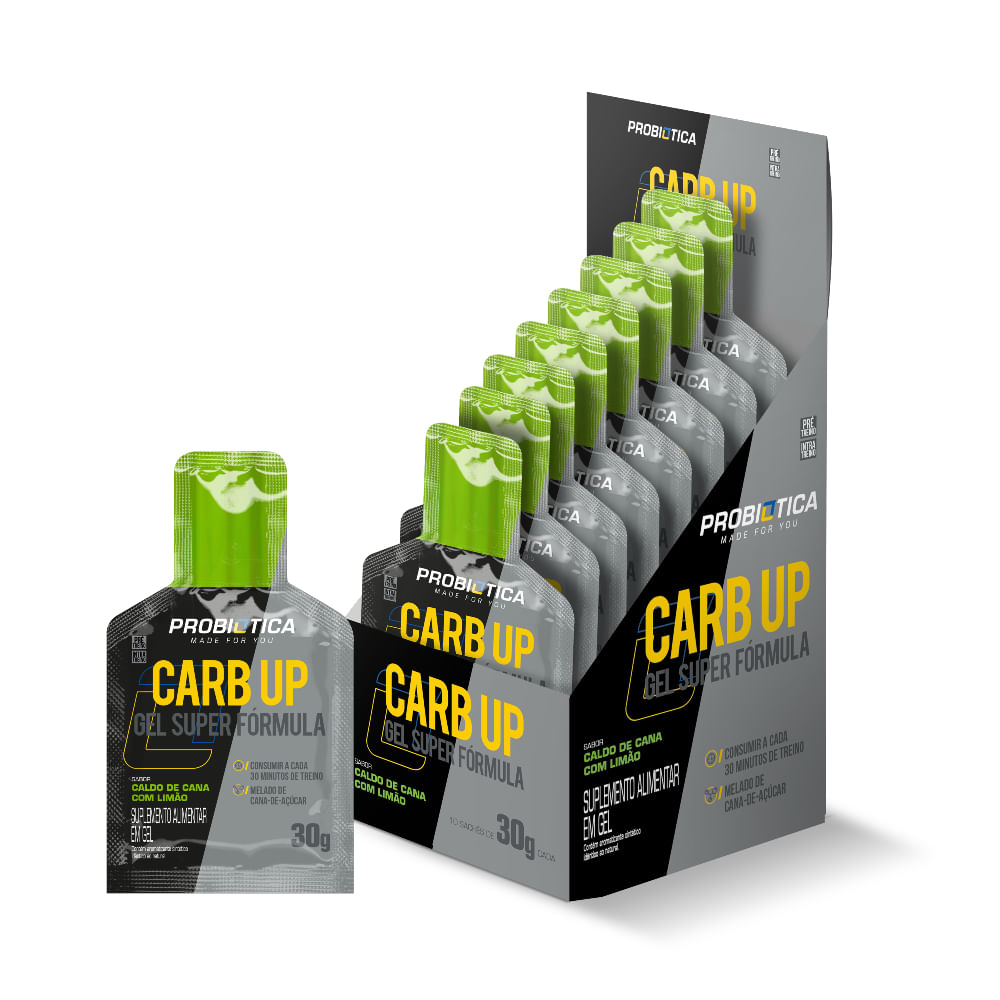 Suplemento Carb Up Gel Super Fórmula 10 Sachês 30g