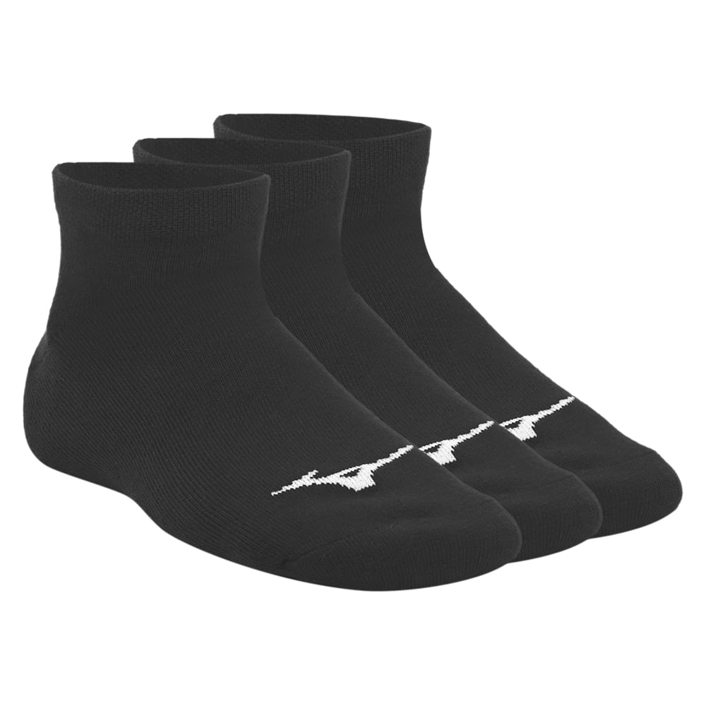 Meia Unissex Mizuno Basic sem Cano - Pacote com 3 Pares