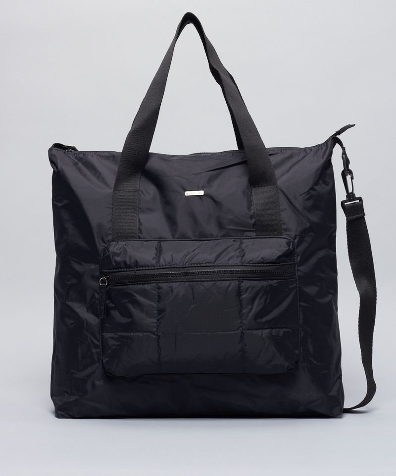 Bolsa g Nylon Bolso Matelasse - Preto u - preto