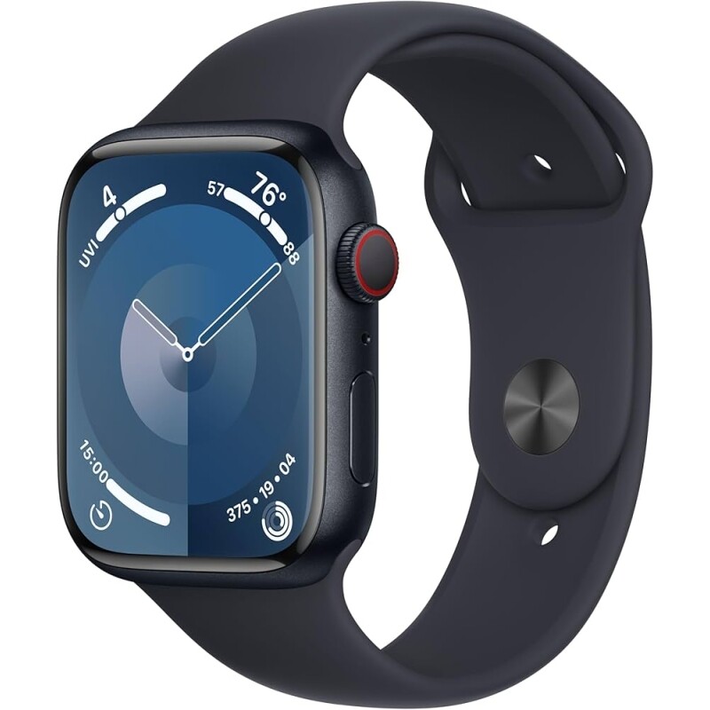 Apple Watch Series 9 45mm GPS + Cellular Caixa Alumínio Pulseira Esportiva