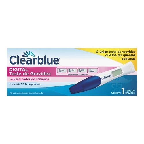 Teste de Gravidez Clearblue Com Indicador de Semanas 1 Unidade