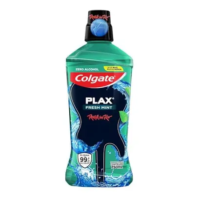 10x Enxaguante Bucal Colgate Plax Fresh Mint 750ml