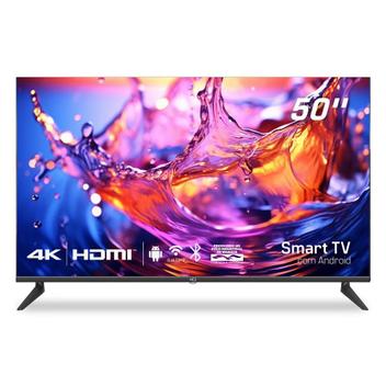 Smart TV LED 50" 4K HQ Conversor Digital Externo 3 HDMI 2 USB WI-FI Android 11 Design Slim - HQSTV50NK