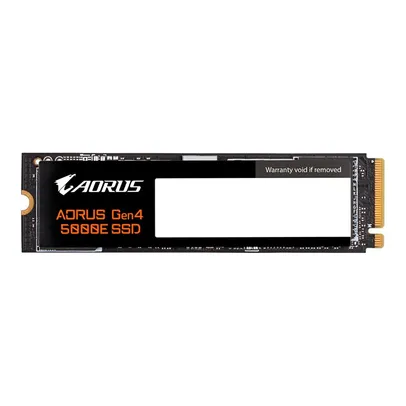 SSD Gigabyte AORUS Gen4 5000E 500GB, PCI Express 4.0x4, NVMe 1.4, Leitura:5000MB/s e Gravação:3800MB/s - AG450E500G-G