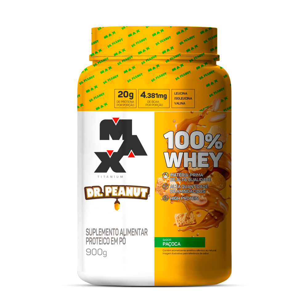 100% Whey Dr. Peanut Max Titanium - 900g