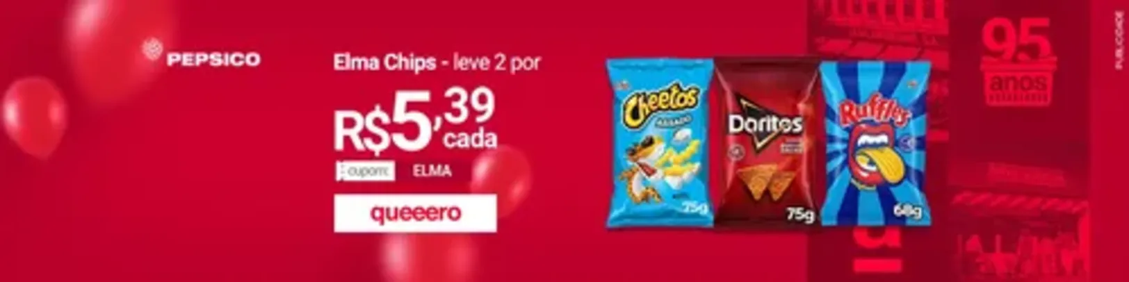 Seleção de Elma Chips na Promoção Leve 2 por R$5,39cada