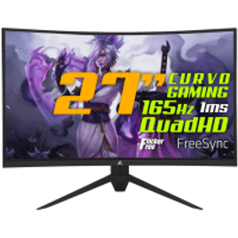 Monitor Gamer SuperFrame Precision 27 Pol CURVO Quad HD 124.4% sRGB FreeSync/G-Sync 1ms 165Hz HDMI/DP SFP2701G