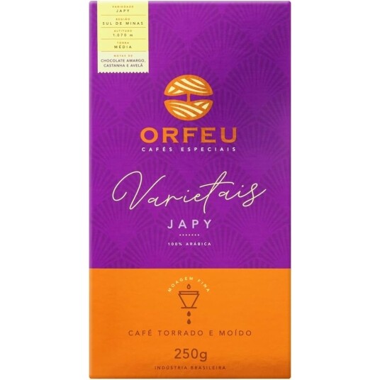 Café Japy Orfeu Torrado e Moído 100% Arabica 250g