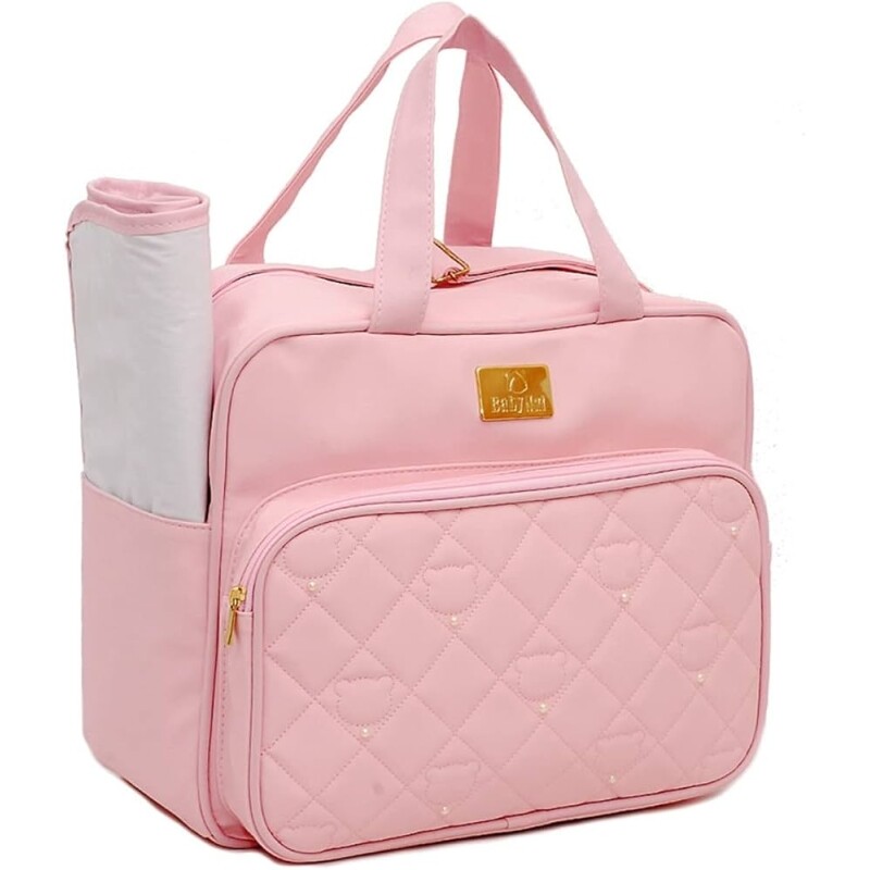 Bolsa Baby Nut Média Urso Rosa