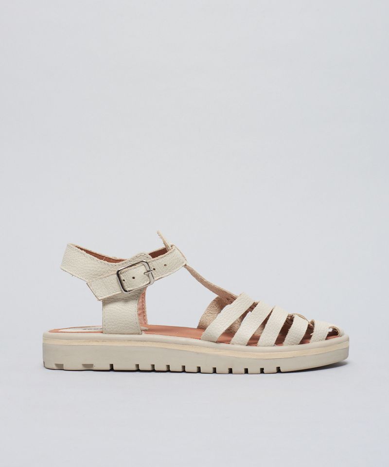 Rasteira Tratorada Vic - Offwhite 35 - offwhite