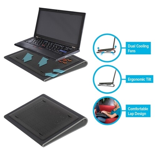 Cooler para Notebook Targus Chill Mat Dual Fan 17'' Preto - AWE55US