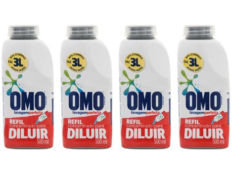 Kit Sabão Líquido Concentrado Omo 3L