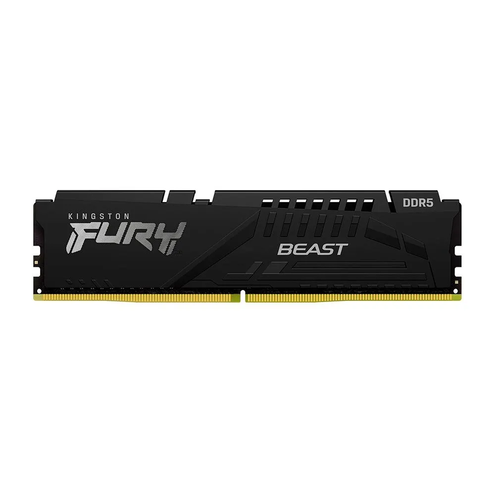 Memória Kingston Fury Beast XMP, 8GB, 6000MT/s, DDR5, CL30, DIMM, Preto - KF560C30BB-8