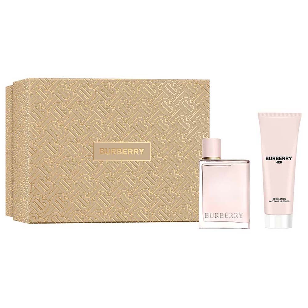 Burberry Her Coffret Kit - Perfume Feminino EDP + Loção Corporal Kit + brindes