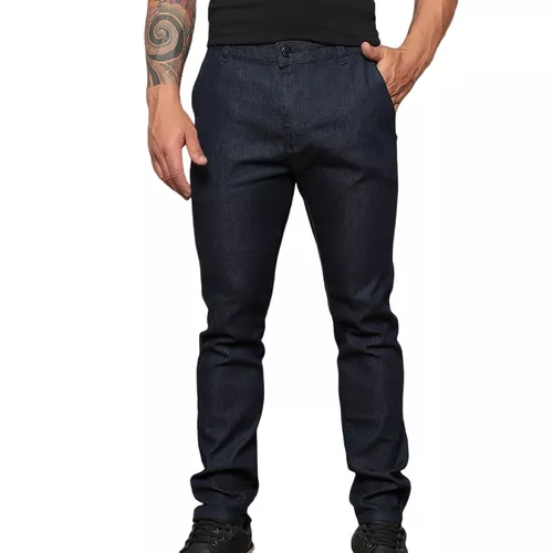 Calça Jeans Masculina Alfaiataria Sport Fino Lycra Premium