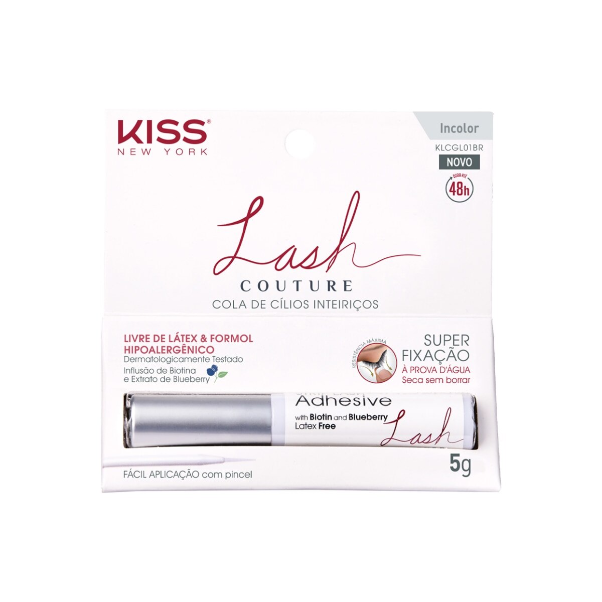 Cola para Clios Kiss New York Lash Couture Incolor 5g