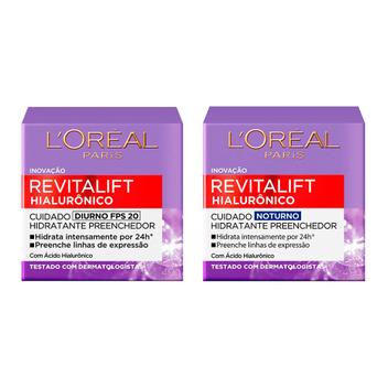 L'Oréal Paris Revitalift Hialurônico Kit Anti-idade - Diurno + Noturno