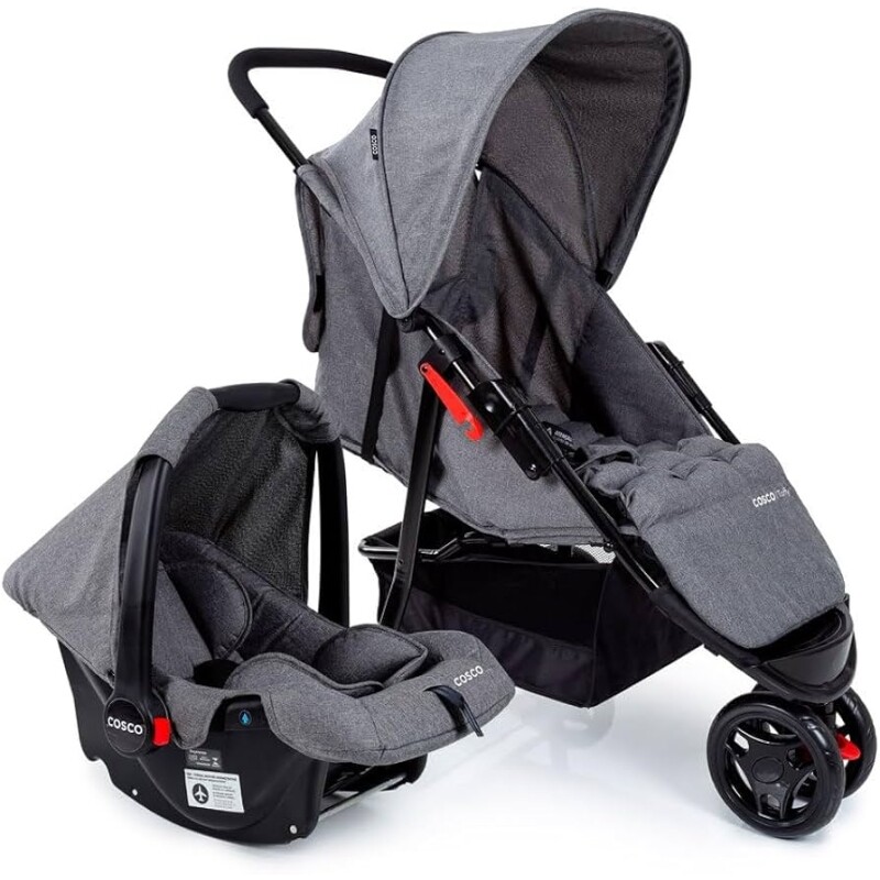 Cosco Kids Travel System Toffy Cinza Mescla