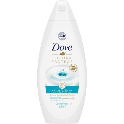 2 Unidades Dove Sabonete Líquido Cuida & Protege Frasco 250ml