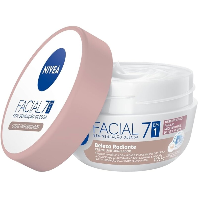 Hidratante Facial Nivea Beleza Radiante 7 em 1 - 100g