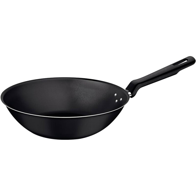 Panela Wok Tramontina Loreto em Alumínio com Revestimento Interno e Externo em Antiaderente Starflon Max Grafite 24 cm 2,2 L