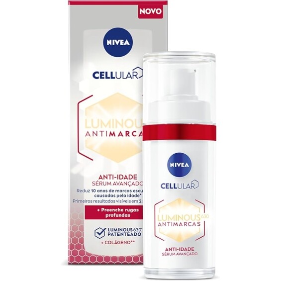 Sérum Facial Nivea Cellular Luminous 630 Antimarcas Anti-Idade 30ml