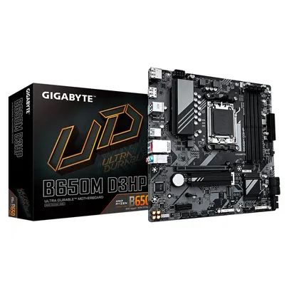 Placa Mãe Gigabyte B650M D3HP, AMD AM5, Micro ATX, DDR5