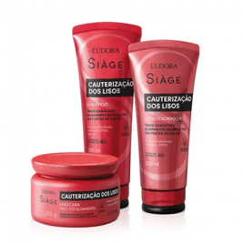 Kit Siàge Eudora Cauterização dos Lisos: Shampoo 250ml + Condicionador 200ml + Máscara Capilar 250g