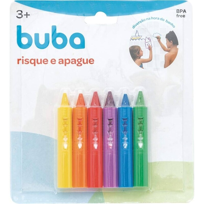 Buba Risque E Apague Colorido com Esponja