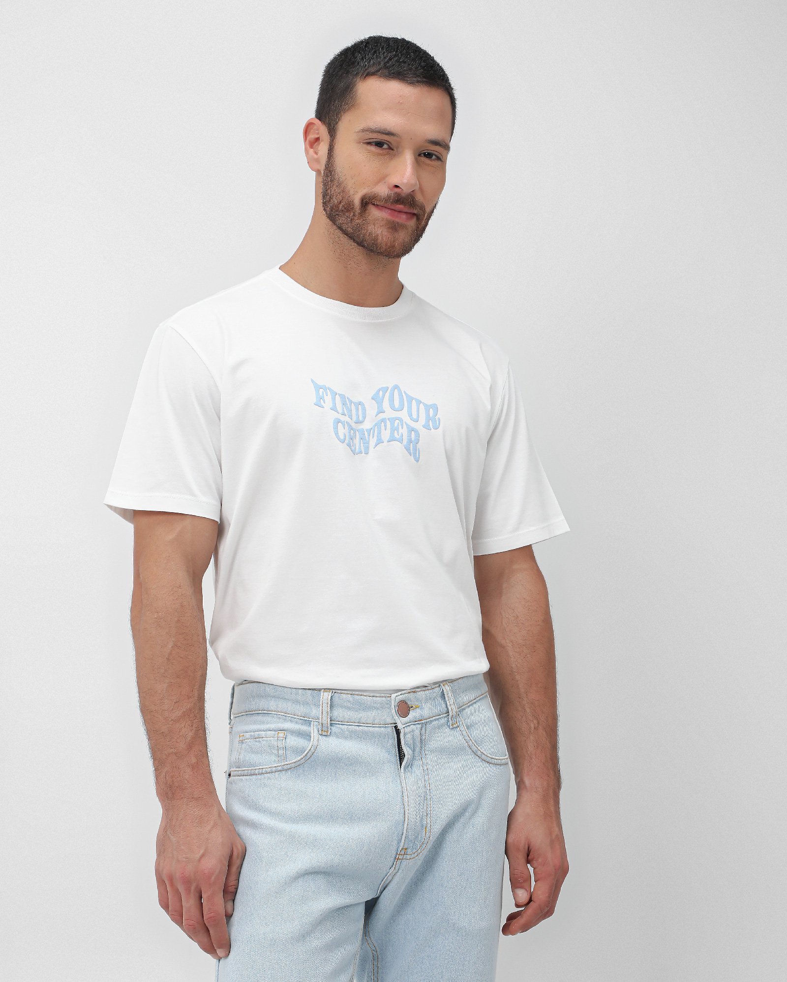 Camiseta Masculina Regular Find Your Center Pool