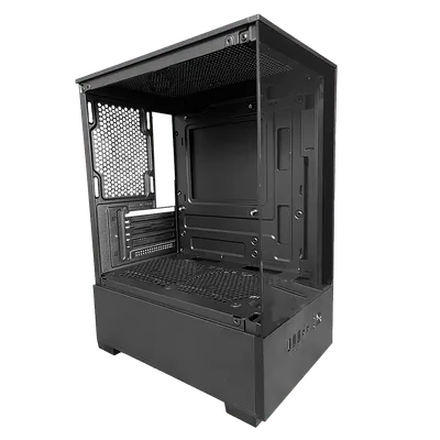 Gabinete Gamer Duex Aquário, Mid-Tower, Matx, Lateral e Frontal de Vidro, Preto, Sem Fan - DXGB0C