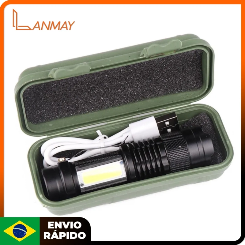 Lanterna Lanmay luz forte Multi-função Led Tática