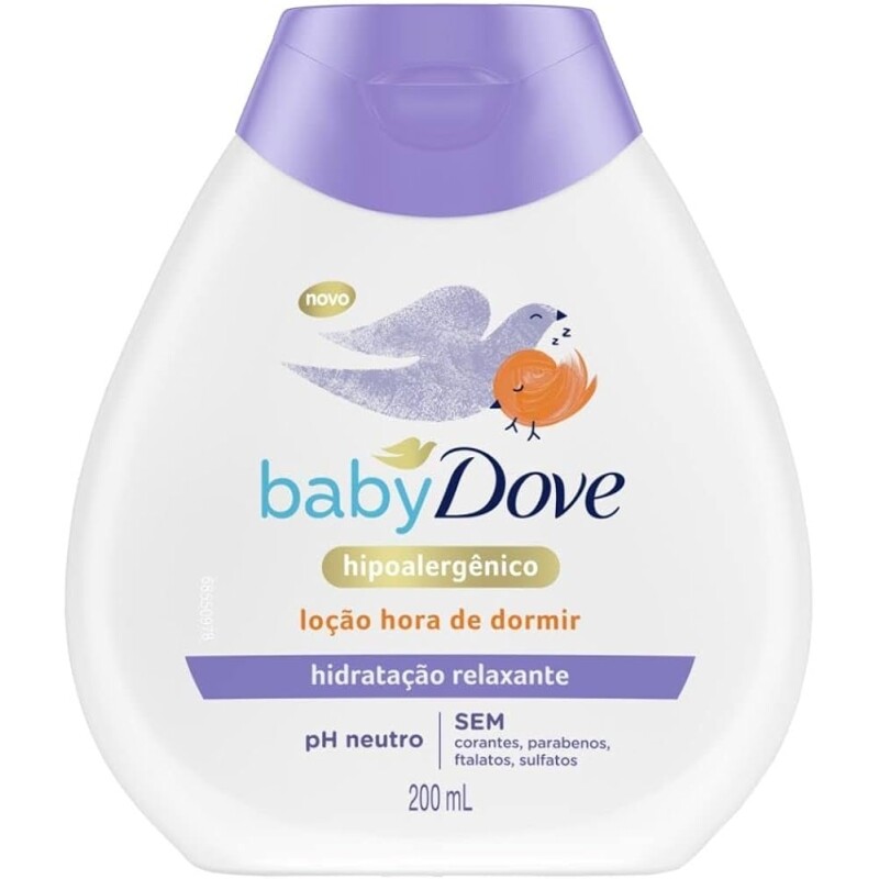 2 Unidades Loção Corporal Hidratação Relaxante Dove Baby Hora de Dormir Frasco 200ml Baby Dove