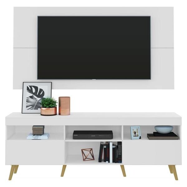 Rack Com Painel Tv 65" Retrô Flórida Multimóveis V3133