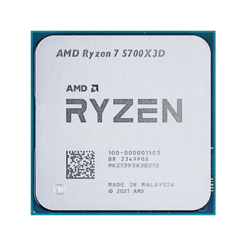 Processador AMD Ryzen 7 5700X3D 3.6 GHz (4.1GHz Max Turbo) Cachê 4MB 8 Núcleos 16 Threads AM4