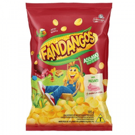 3 Unidades de Salgadinho de Milho Fandangos Presunto Elma Chips 105g