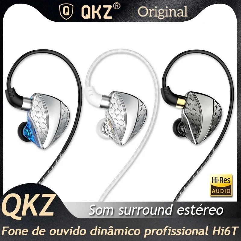 Fone de ouvido QKZ-Hi6T 3.5mm HiFi